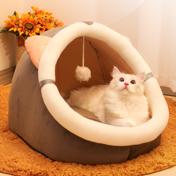 怡亲 猫窝半封闭式四季通用猫狗窝猫垫子夏季猫床冬季保暖封闭式猫咪