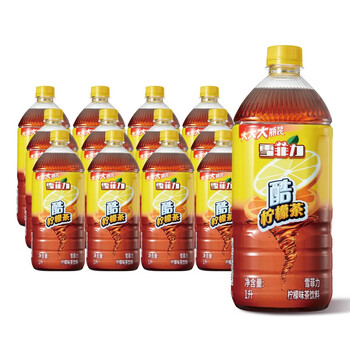 可口可乐(coca-cola)雪菲力 柠檬茶 甜茶 1l*12瓶 夏日清凉饮料 整箱