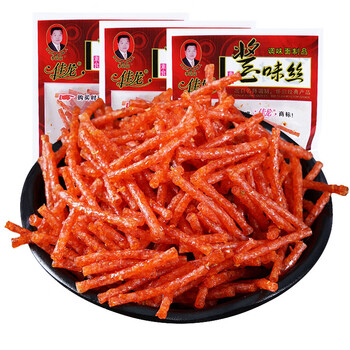 隽辰堂佳龙酱味丝鱿鱼丝周小玲酱肉丝乡巴佬丝80后90后麻辣丝辣条