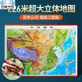 1260大精雕版 2023中国地形图3d凹凸立体地图1