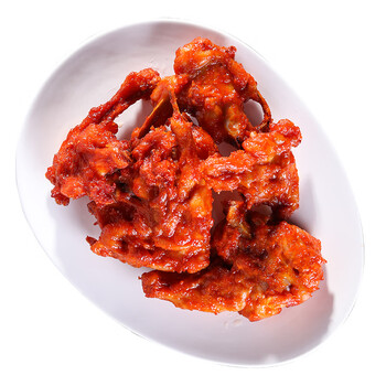 奥尔良味鸡叉骨5斤包冷冻半成品油炸小吃鸡骨架鸡锁