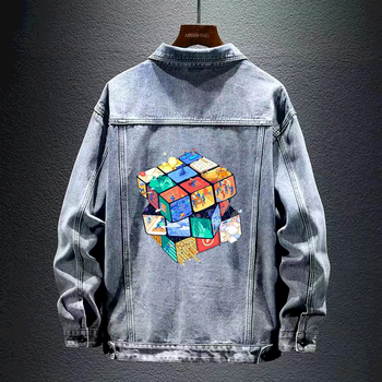 以纯(yishion)重工牛仔外套男士夹克春秋季休闲简约潮流百搭工装牛仔