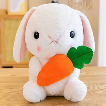 可爱兔子公仔外贸毛绒玩具大号萝卜兔子垂耳朵兔玩偶小兔兔娃娃男女孩