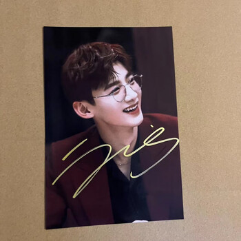 真白敬亭周边亲签白敬亭白敬亭亲笔签名照现货闺蜜礼物红款0261015cm