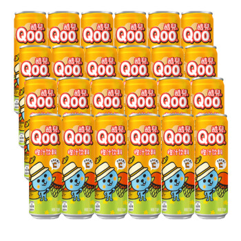 美汁源酷儿橙汁汽水310mlx24罐装整箱 儿童果汁饮料【图片 价格 品牌