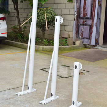 监控立杆支架l型i型吸墙抱杆多款式多规格摄像头监控支架立杆柱 抱杆