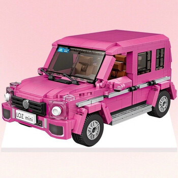 乐高教育小颗粒积木樱花秋千女孩系列成年高难度拼装街景城市粉色大奔