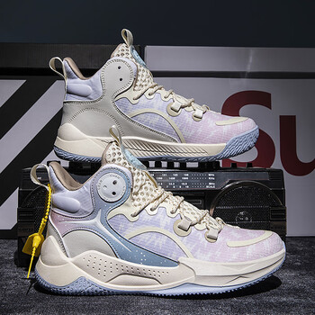 乔丹官方aj破影3篮球运动鞋男夏季透气网面薄款鸳鸯球鞋初中生体 米月