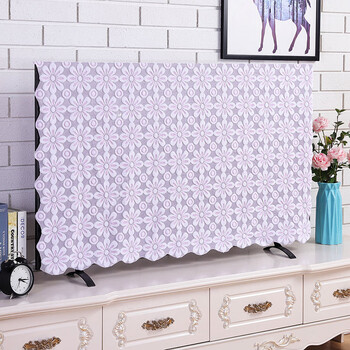 电视罩55寸电视布防尘罩电视机防尘罩蕾丝电视盖布壁挂式液晶电视防尘