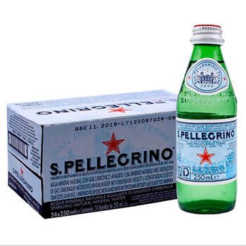 意大利进口圣培露spellecrino充气天然矿泉水250ml24瓶整箱气泡水新