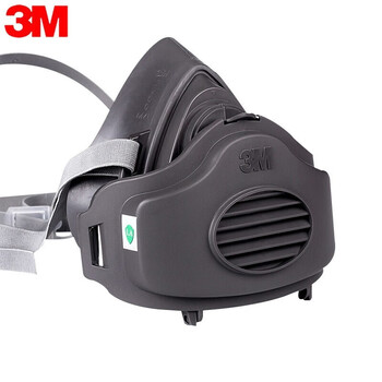 3m 3200面罩【两件套】 工业防护面具粉尘煤矿防尘 3200 3700 不含滤