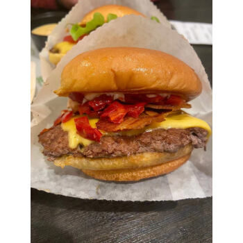 shack牛肉汉堡鸡肉汉堡早餐加热即食burger 招牌牛肉堡单层