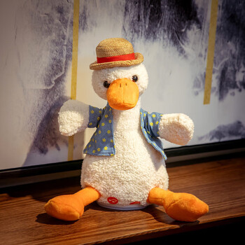 迪士尼(disney)复读鸭毛绒玩具公仔会说话的鸭子沙雕唱歌玩偶加油鸭网