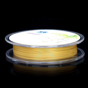 启纯和雅日本钢丝线金丝软线珍珠颈链项链手绳珠宝线耳环串珠金色线