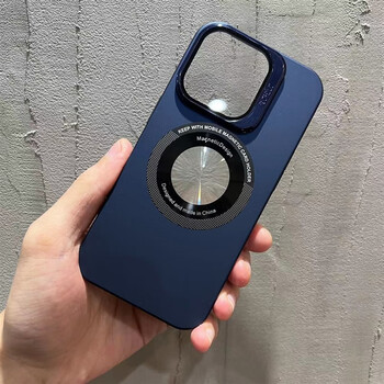 易酷乐电 护镜支架苹果14promax手机壳磁吸漏标iphone13小众高级感