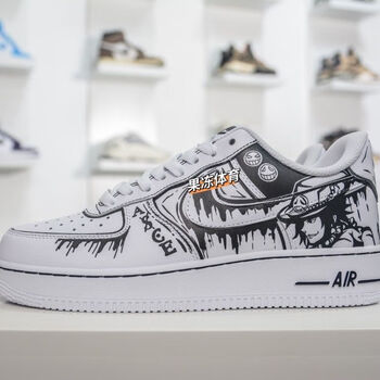 耐克(nike)【】af1 low07二次元主题涂鸦海贼王空军一号低帮休闲板鞋