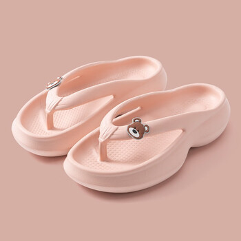 丝蒙妮厚底人字拖鞋女夏季厚底外穿情侣踩屎感夹脚凉拖鞋女网红沙滩浅