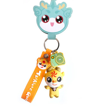 主仔兔大中华寻宝记公仔玩具3d挂饰精美盒装挂件玩具 牛轰轰-简装