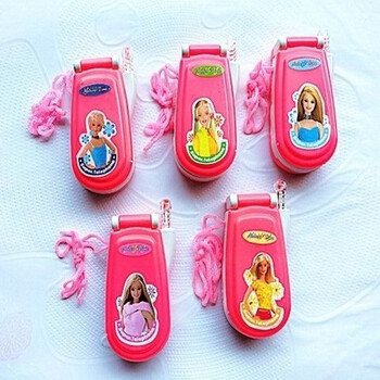 玩具启蒙早教灯光娃娃丢音乐手机婴儿可咬启蒙翻盖手机图案随机公主款