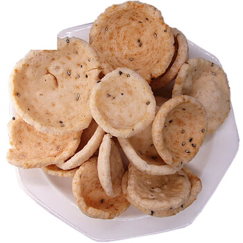 松脆香酥年糕片年糕条爆年糕胖炒货怀旧零食 圆形年糕胖600g(非油炸)