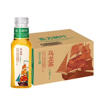 山泉东方树叶乌龙茶500ml*15瓶整箱装肪茶饮料 1件【图片 价格 品 