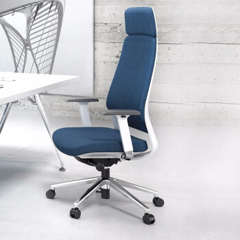 搜椅子（So Chair）简约设计师电脑椅办公椅子家用座椅可躺电竞椅人体工学椅老板椅 高背蓝色布绒座面布绒靠背