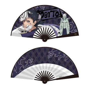 d款(宇智波带土) 头青竹骨8寸扇子