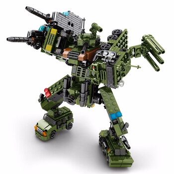 加致 积木s牌森宝拼装兼容乐高玩具酷积变军事系列1588