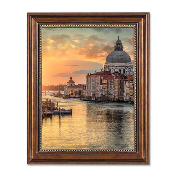 黛博拉美式玄关装饰画客厅餐厅挂画竖走廊过道壁画欧式复古建筑风景