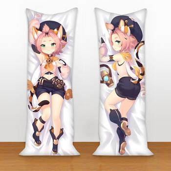 原神周边等身抱枕动漫二次元纳西妲妮露 迪奥娜 35x100cm自然毛绒