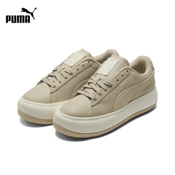 彪马puma新款女子复古休闲鞋suedemayu38487036米白色米白色02