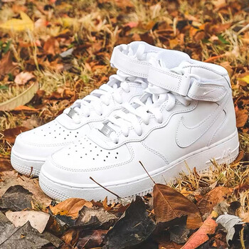 nike耐克女鞋airforce1af1纯白中帮空军一号休闲鞋板鞋dd9625100dd