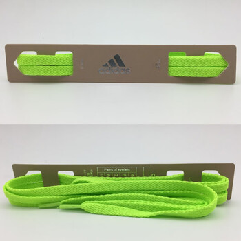 适配阿迪达斯三叶草8mm扁平鞋带史密斯绿尾鞋带 荧光绿 1.6米