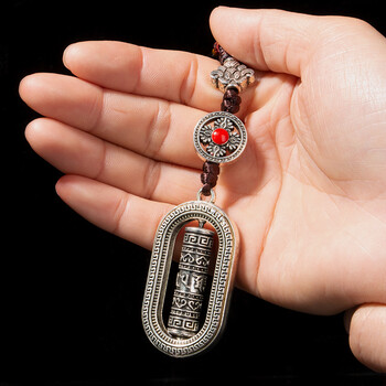 羽帛 藏族五股十字金刚杵吊牌西藏拉萨金刚橛吊坠车