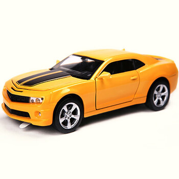 仿真雪佛兰大黄蜂儿童回力玩具汽车合金车模型玩具! 黄色