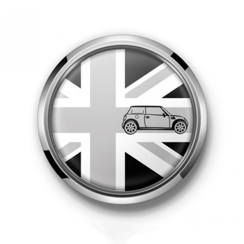 定制宝马迷你mini中网标cooper车头标铭牌标装饰贴标尾标改装金属车标