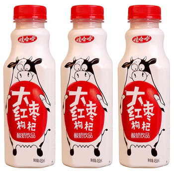 娃哈哈大红枣枸杞酸奶饮品整箱学生营养早餐牛奶9/15瓶 红枣枸杞味