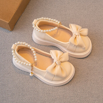 惠奴比女童小皮鞋女孩公主鞋春秋新款儿童鞋子单鞋软底瓢鞋豆豆鞋312