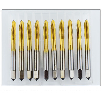 高品质先端螺旋镀钛机用丝锥m3m4m5m6m8m10m12m14m16先端丝攻m3
