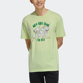 阿迪达斯adidasneo男装运动短袖t恤h62009黄色浅黄浅黄axl