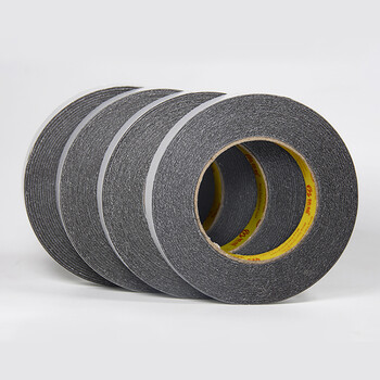 强力黑色双面胶带高粘度可手撕分色线外墙真石漆分格仿砖胶带批发3cm