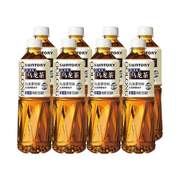 三得利茉莉乌龙茶清香微甜茶饮料茶多酚500ml*5瓶 三得利栀意乌龙茶