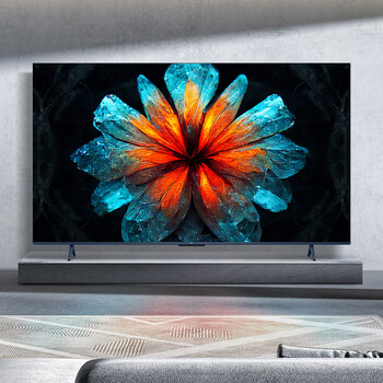 tcltcl75v8gmax75英寸120hz高色域高清全面屏网络平板液晶电视机 蓝色