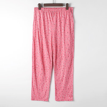 南极人中年妈妈纯棉睡裤防蚊裤女夏季长裤大码宽松睡衣女家居服起居裤