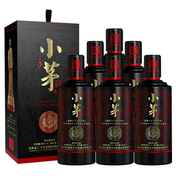 贵州王丙乾酒业有限公司出品 小茅(5) 酱香型白酒整箱53度 500ml*6瓶