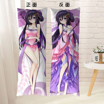 约会大作战等身抱枕头 动漫周边夜刀神十香时崎狂三四糸乃双人长条