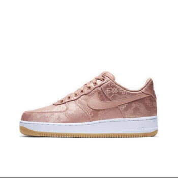 耐克nike耐克nikeairforce1xclot玫瑰金空军一号af1粉丝绸cj5290