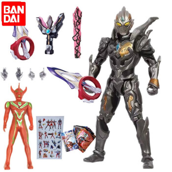 萬代(bandai)shf捷德奧特曼玩具初生黃金閃耀賽羅德凱特利迦關節可動