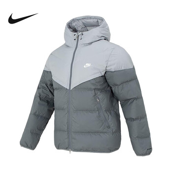 nike耐克男子羽绒服冬新款短款连帽运动休闲保暖外套fb8178077fb