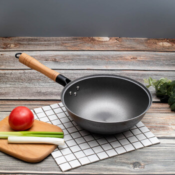 小铁锅小号小铁锅迷你小型炒菜锅小号铁锅铸铁炒锅无涂
